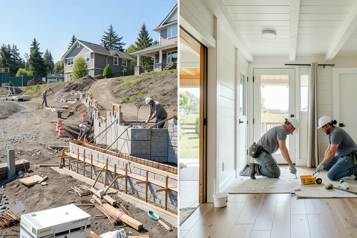 Daylight Basement Finishing in Lake Forest Park, King County, WA - Assess grade lines, windows, and access