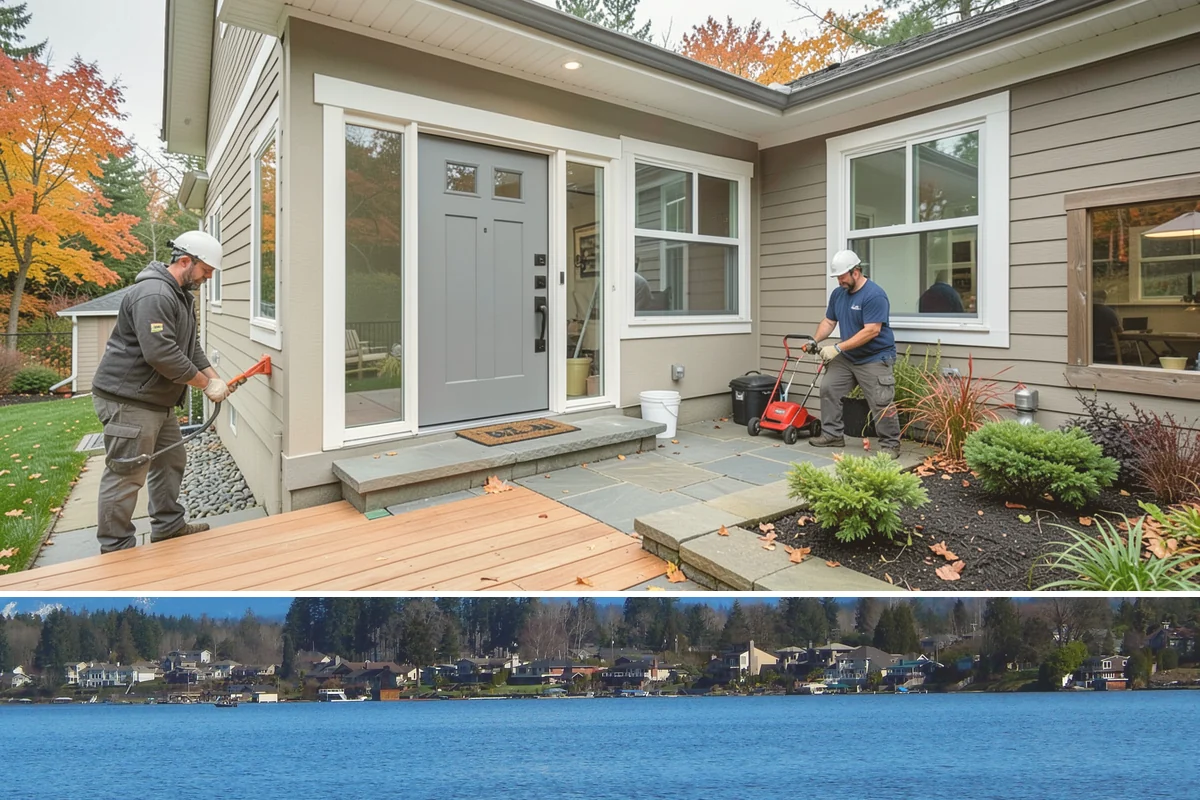 Daylight Basement Finishing in Lake Stevens, Snohomish County, WA - Interior finishing runs year-round, while any exterior walkout or window work is best scheduled for dry weather.