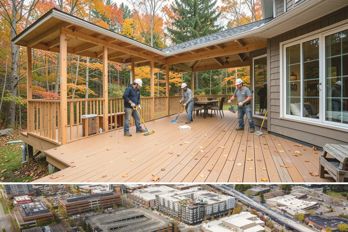 Daylight Basement Finishing in Redmond, King County, WA - Interior finishing runs year-round, while any exterior walkout or window work is best scheduled for dry weather.