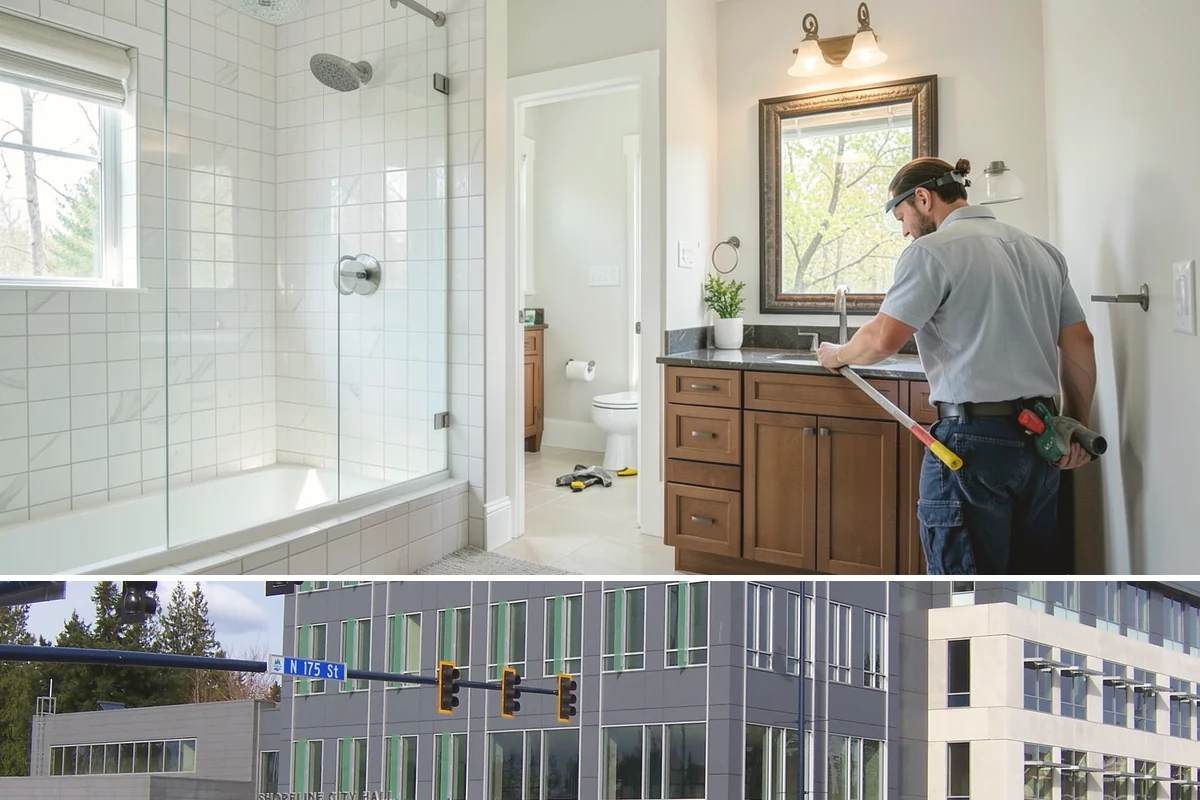 Daylight Basement Finishing in Shoreline, King County, WA - Interior finishing runs year-round, while any exterior walkout or window work is best scheduled for dry weather.