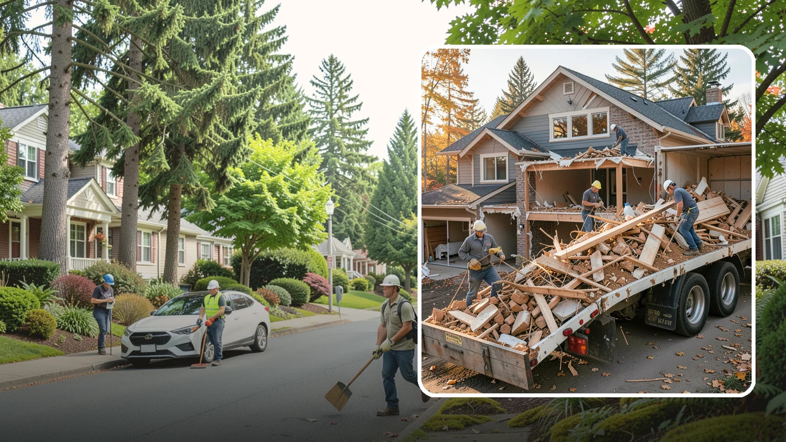 Debris Removal in Beaux Arts Village, King County, WA - We haul away construction and demolition debris, sorting for recycling and leaving your site clean and safe.