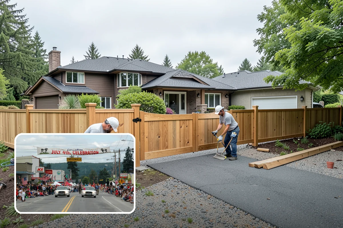 Debris Removal in Carnation, King County, WA - Site kept clear and safe throughout the project