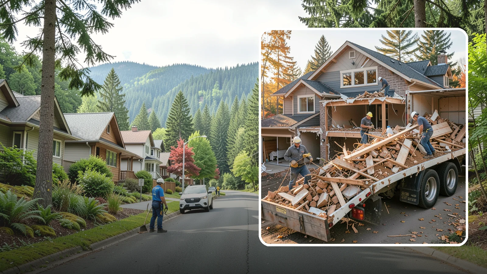 Debris Removal in Darrington, Snohomish County, WA - We haul away construction and demolition debris, sorting for recycling and leaving your site clean and safe.