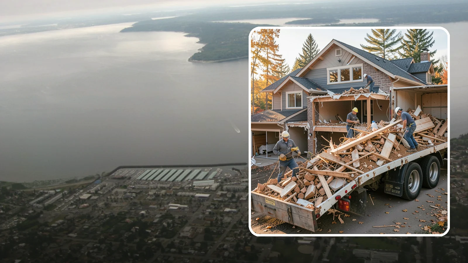 Debris Removal in Des Moines, King County, WA - We haul away construction and demolition debris, sorting for recycling and leaving your site clean and safe.