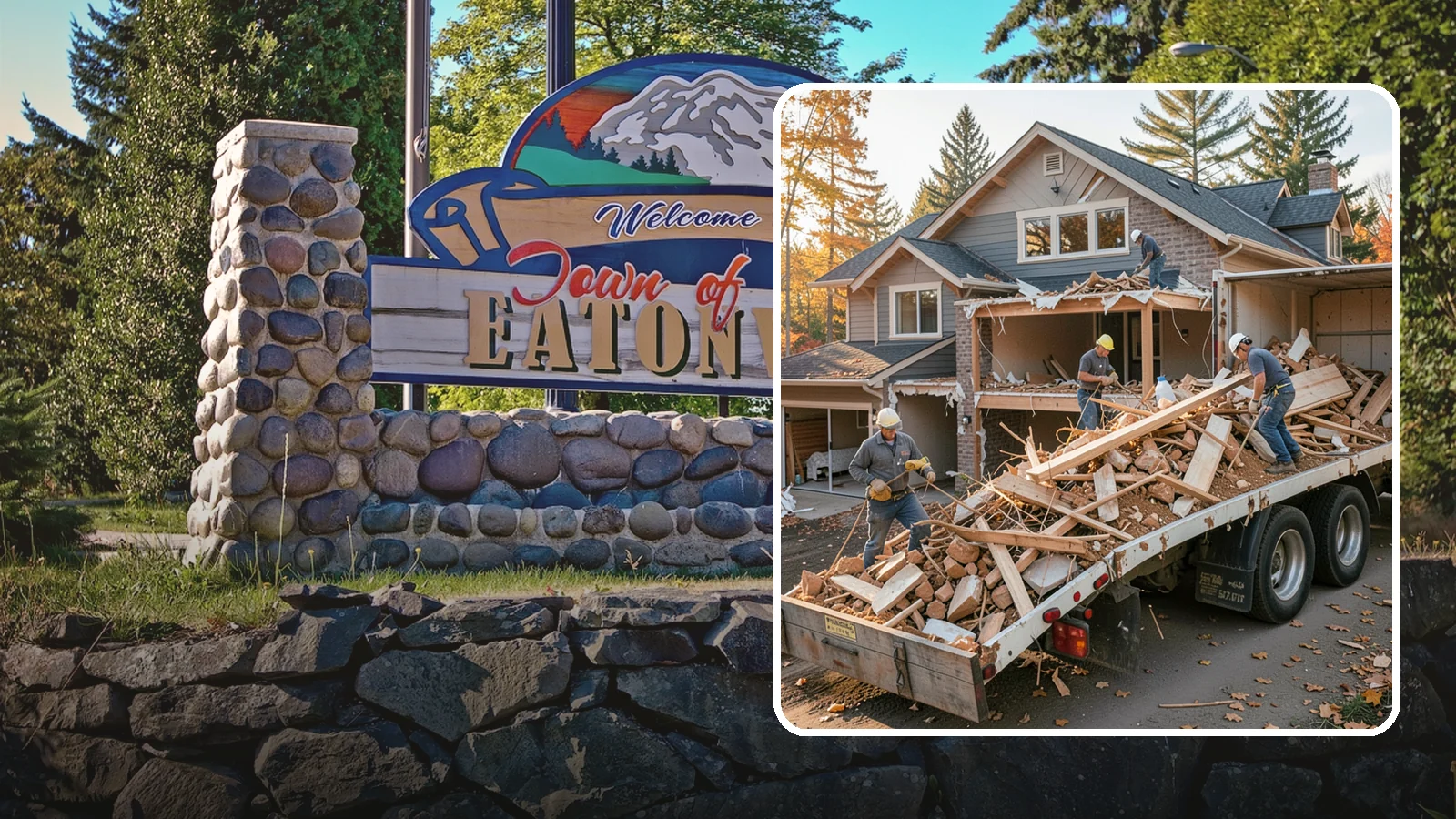 Debris Removal in Eatonville, Pierce County, WA - We haul away construction and demolition debris, sorting for recycling and leaving your site clean and safe.
