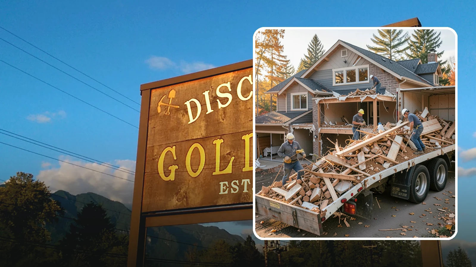 Debris Removal in Gold Bar, Snohomish County, WA - We haul away construction and demolition debris, sorting for recycling and leaving your site clean and safe.