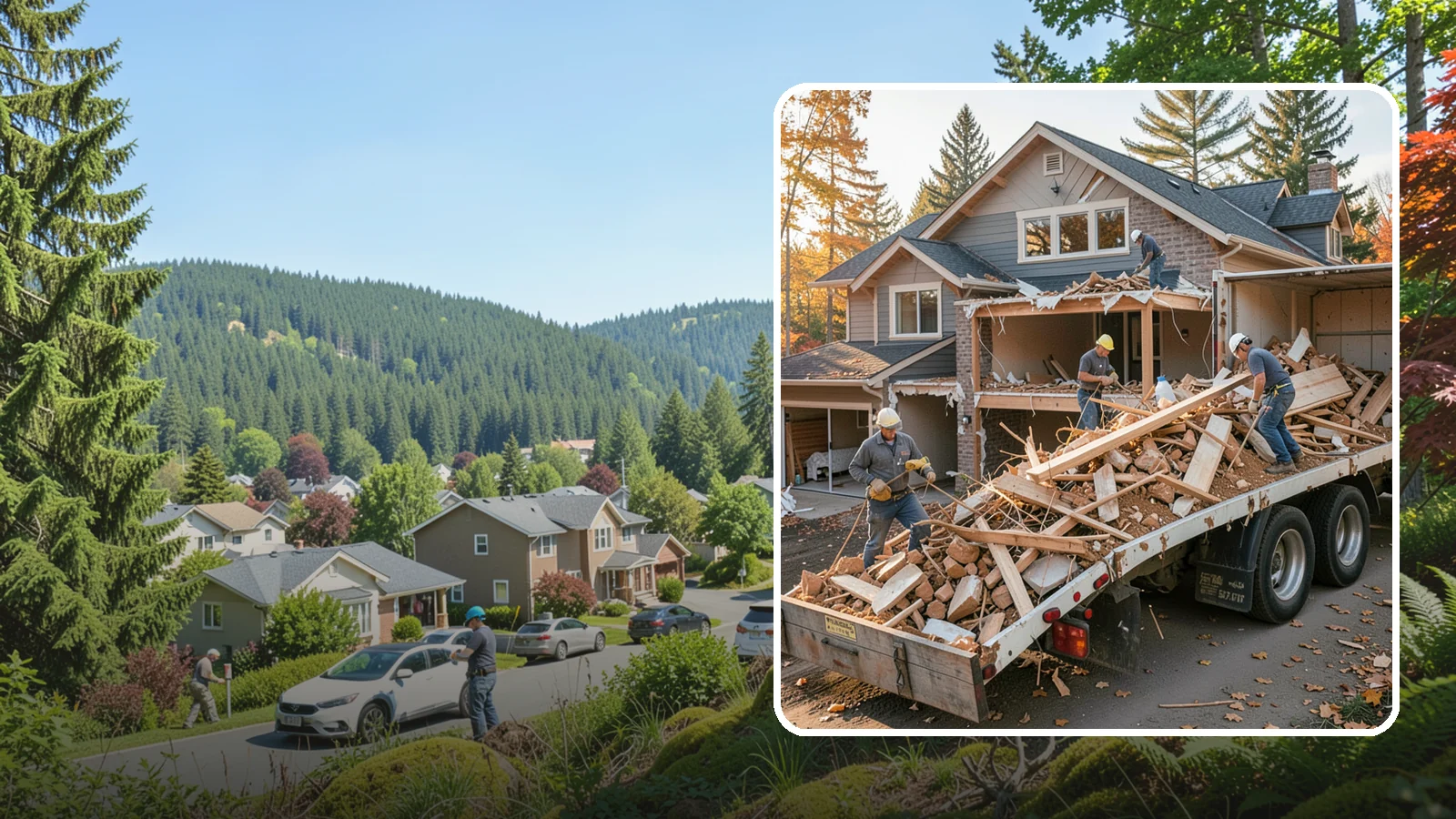Debris Removal in Index, Snohomish County, WA - We haul away construction and demolition debris, sorting for recycling and leaving your site clean and safe.