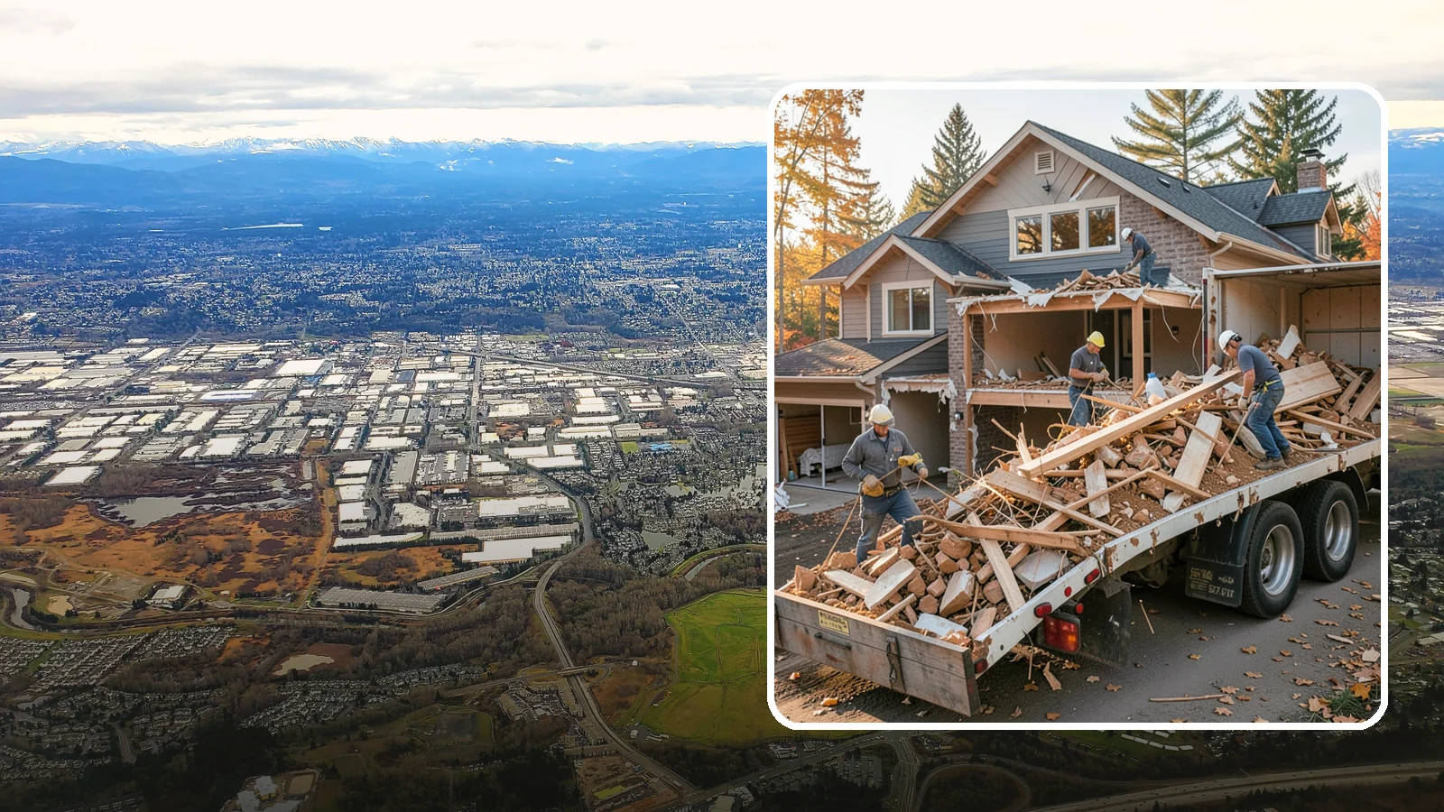 Debris Removal in Kent, King County, WA - We haul away construction and demolition debris, sorting for recycling and leaving your site clean and safe.
