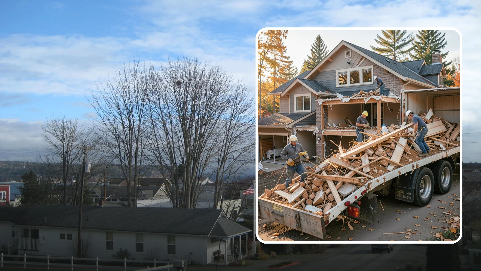 Debris Removal in Langley, Island County, WA - We haul away construction and demolition debris, sorting for recycling and leaving your site clean and safe.