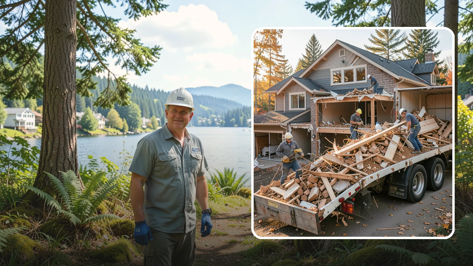 Debris Removal in Milton, King County, WA - We haul away construction and demolition debris, sorting for recycling and leaving your site clean and safe.