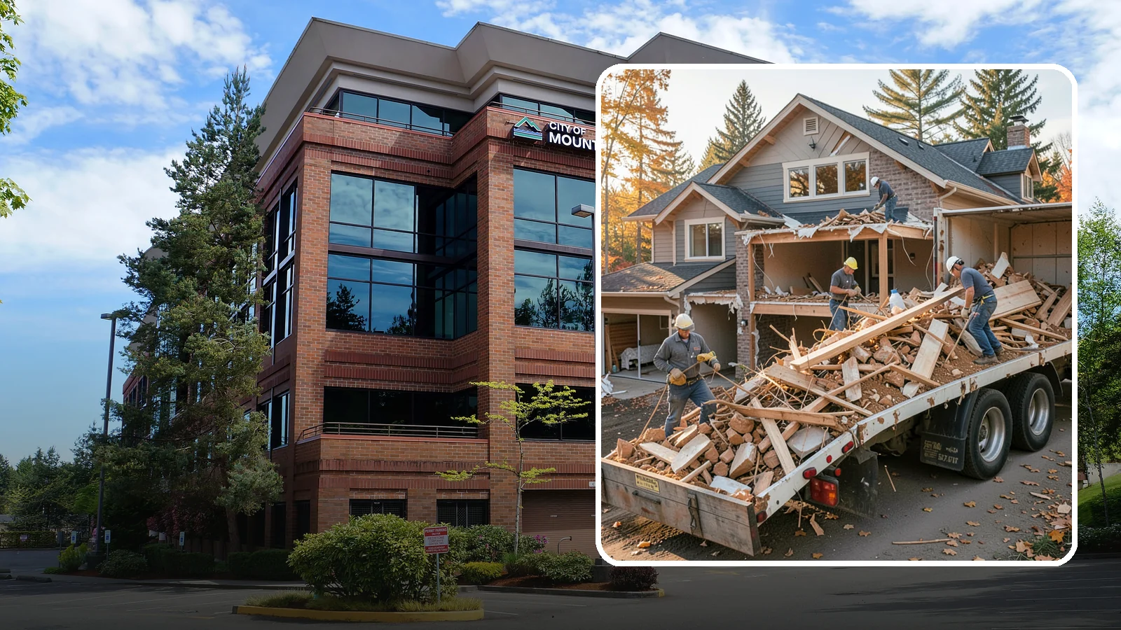 Debris Removal in Mountlake Terrace, Snohomish County, WA - We haul away construction and demolition debris, sorting for recycling and leaving your site clean and safe.