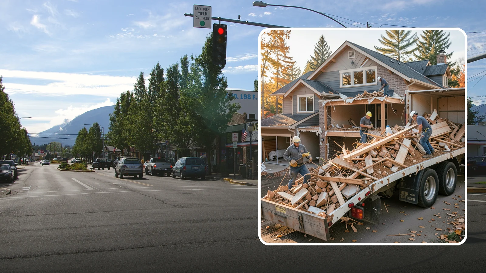 Debris Removal in North Bend, King County, WA - We haul away construction and demolition debris, sorting for recycling and leaving your site clean and safe.