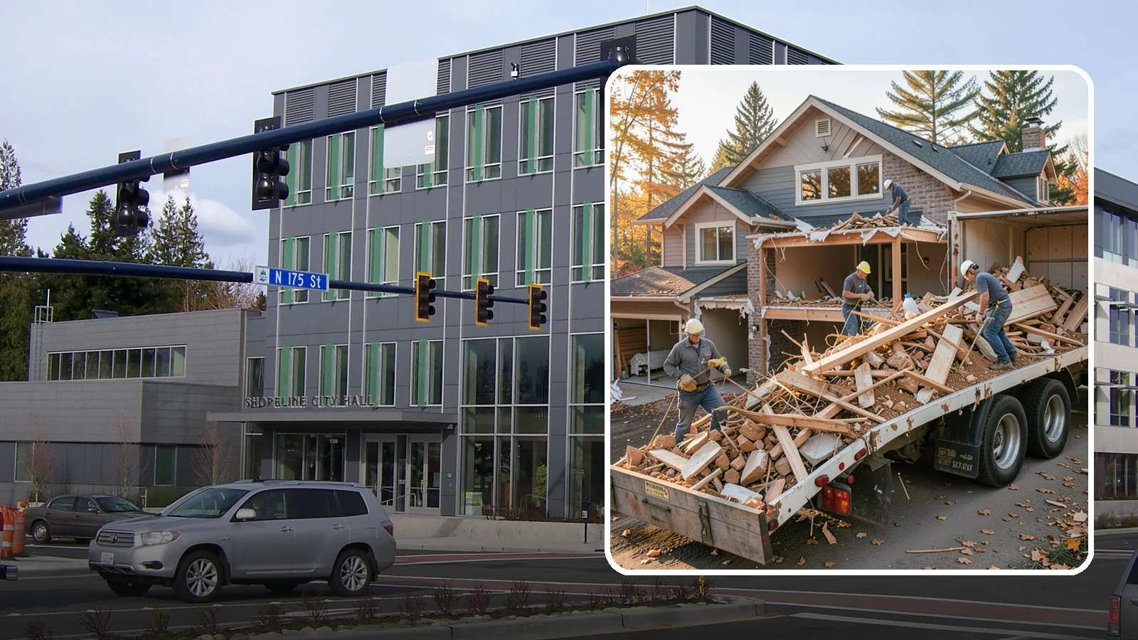 Debris Removal in Shoreline, King County, WA - We haul away construction and demolition debris, sorting for recycling and leaving your site clean and safe.