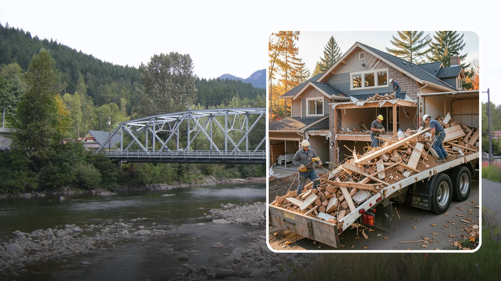 Debris Removal in Skykomish, King County, WA - We haul away construction and demolition debris, sorting for recycling and leaving your site clean and safe.