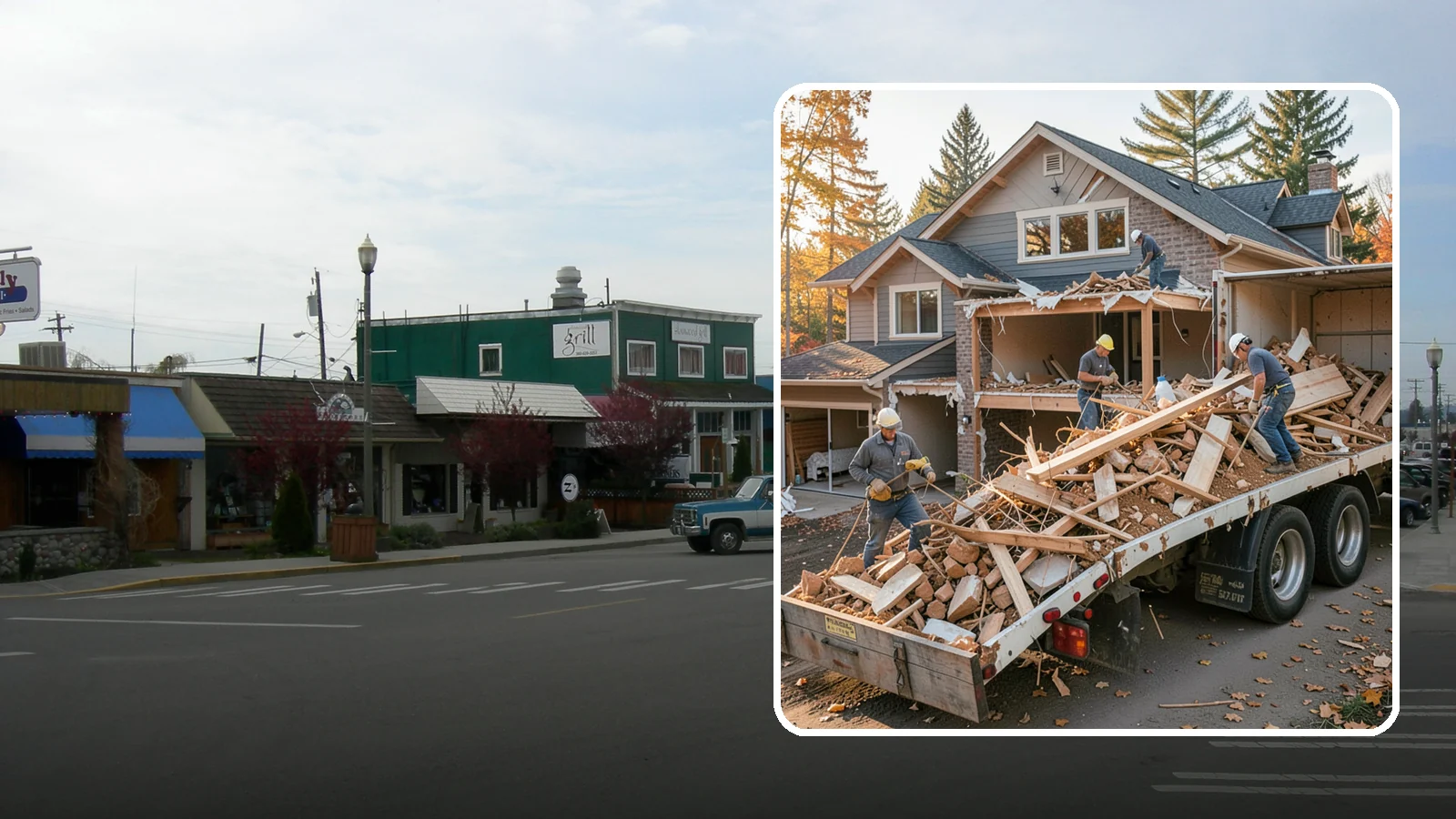 Debris Removal in Stanwood, Snohomish County, WA - We haul away construction and demolition debris, sorting for recycling and leaving your site clean and safe.