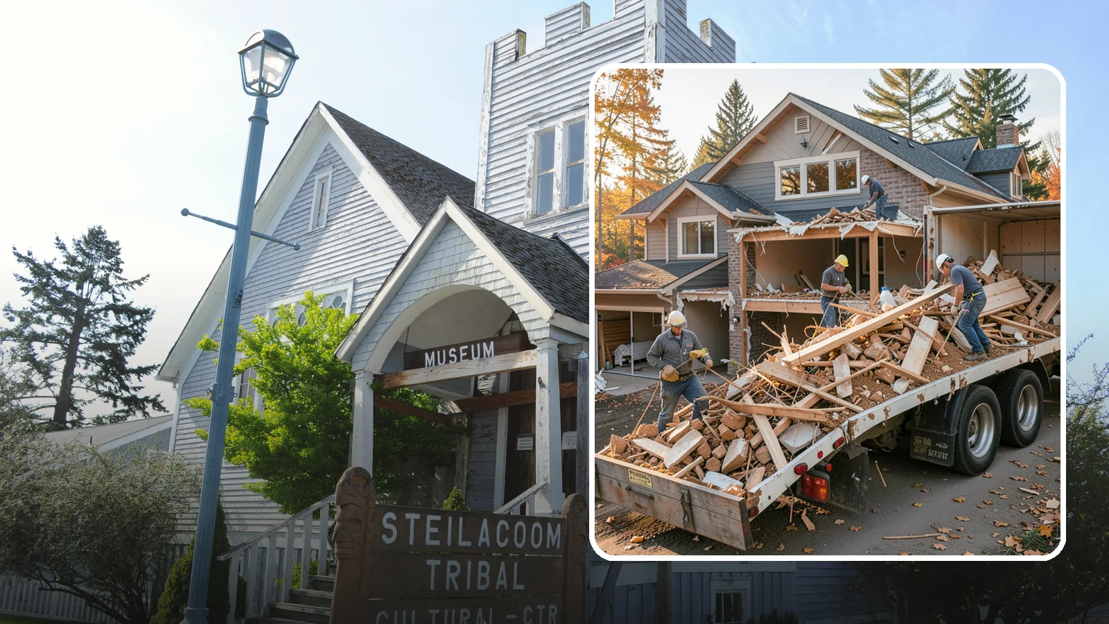 Debris Removal in Steilacoom, Pierce County, WA - We haul away construction and demolition debris, sorting for recycling and leaving your site clean and safe.