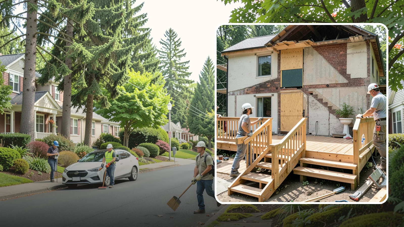 Deck Addition in Beaux Arts Village, King County, WA - A deck addition adds an outdoor living platform engineered for Northwest weather and lot conditions.
