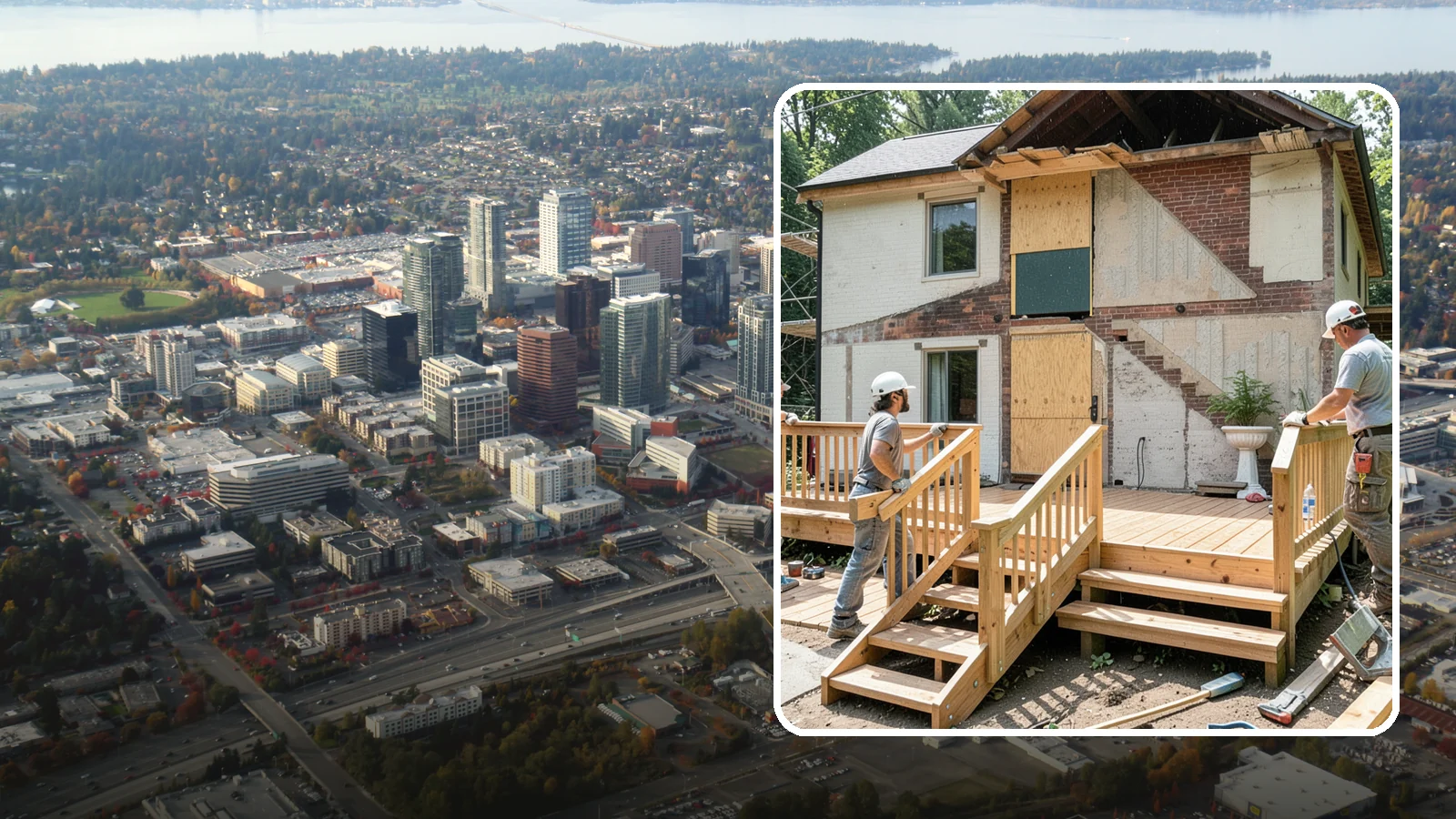 Deck Addition in Bellevue, King County, WA - A deck addition adds an outdoor living platform engineered for Northwest weather and lot conditions.