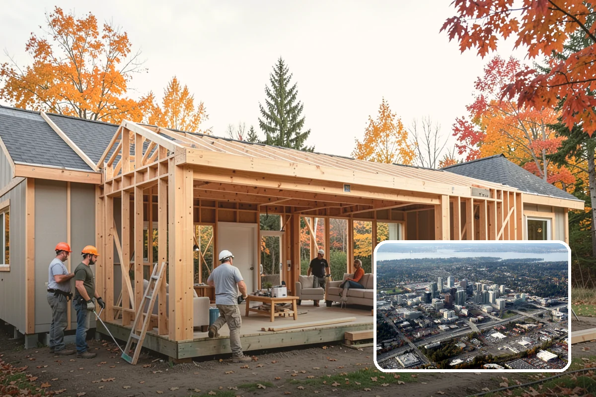Deck Addition in Bellevue, King County, WA - Expands usable outdoor living space