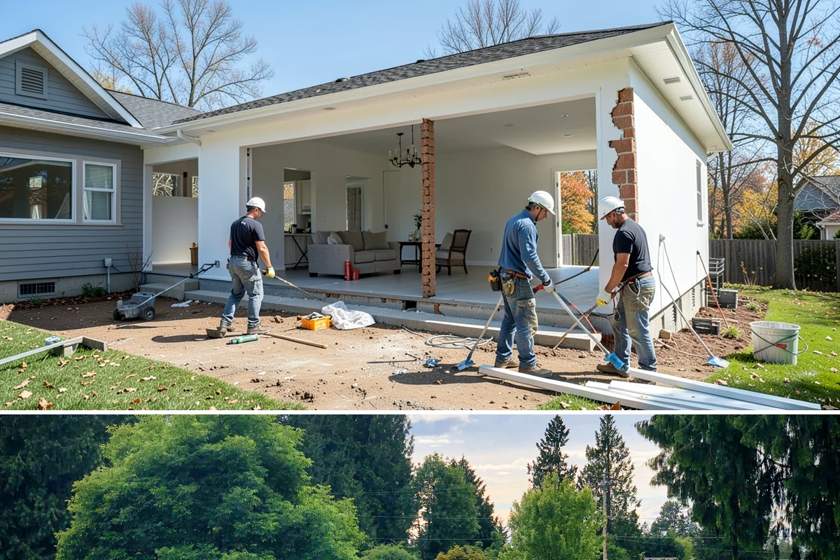 Deck Addition in Bonney Lake, Pierce County, WA - Deck framing and installation are ideal in late spring and summer, readying the space for the dry season.