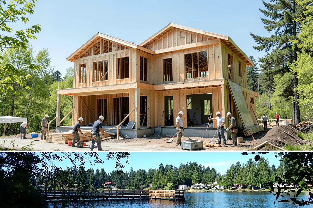 Deck Addition in Federal Way, King County, WA - Deck framing and installation are ideal in late spring and summer, readying the space for the dry season.
