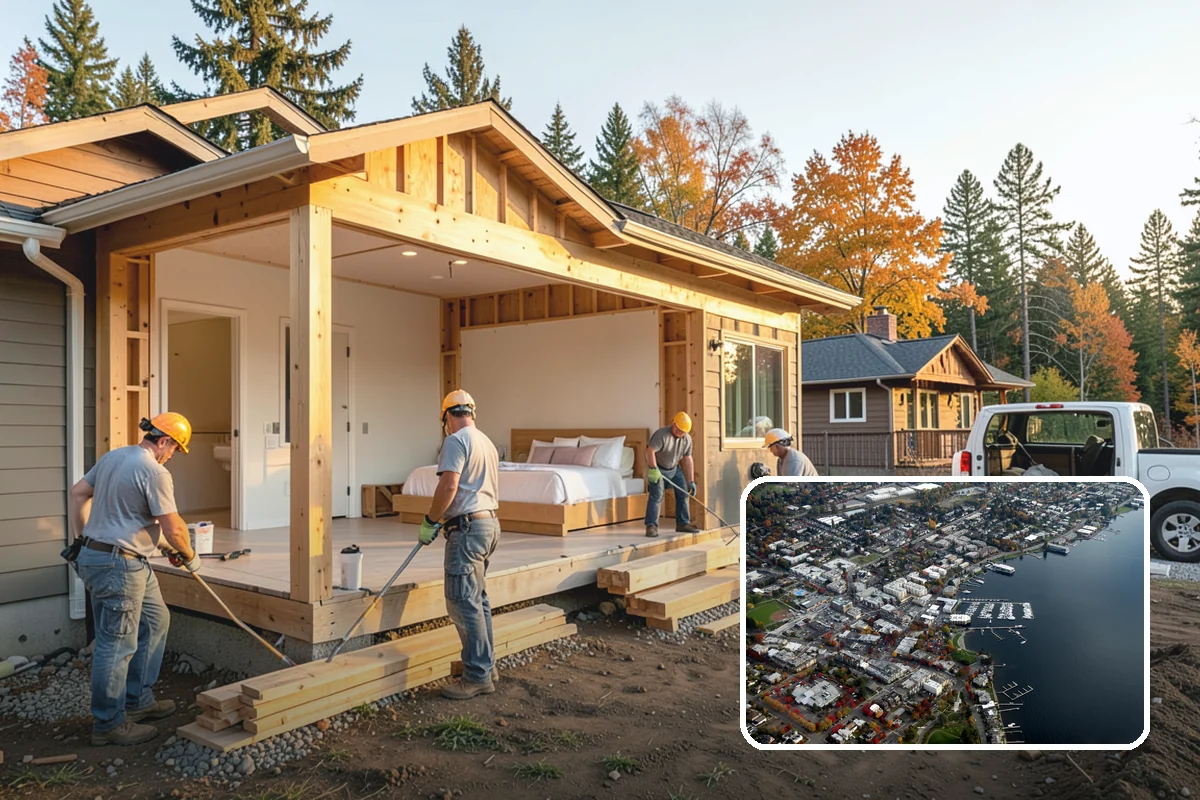 Deck Addition in Kirkland, King County, WA - Expands usable outdoor living space