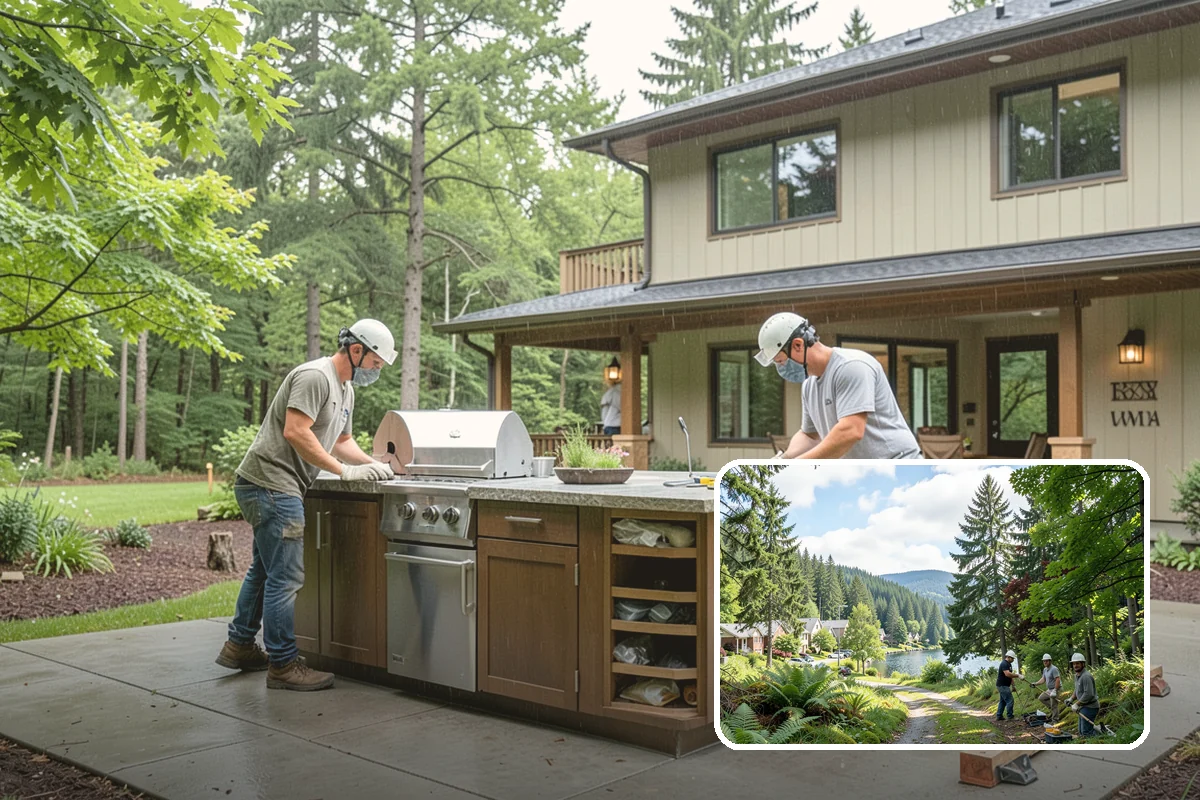 Deck Addition in Lake Forest Park, King County, WA - Expands usable outdoor living space