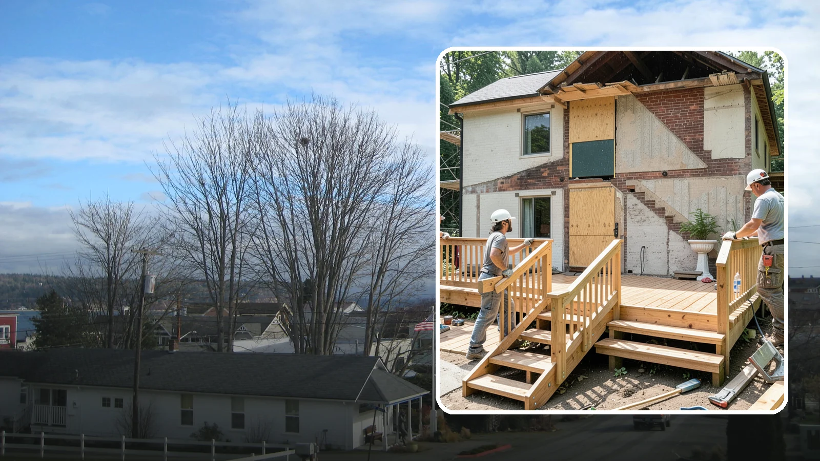 Deck Addition in Langley, Island County, WA - A deck addition adds an outdoor living platform engineered for Northwest weather and lot conditions.