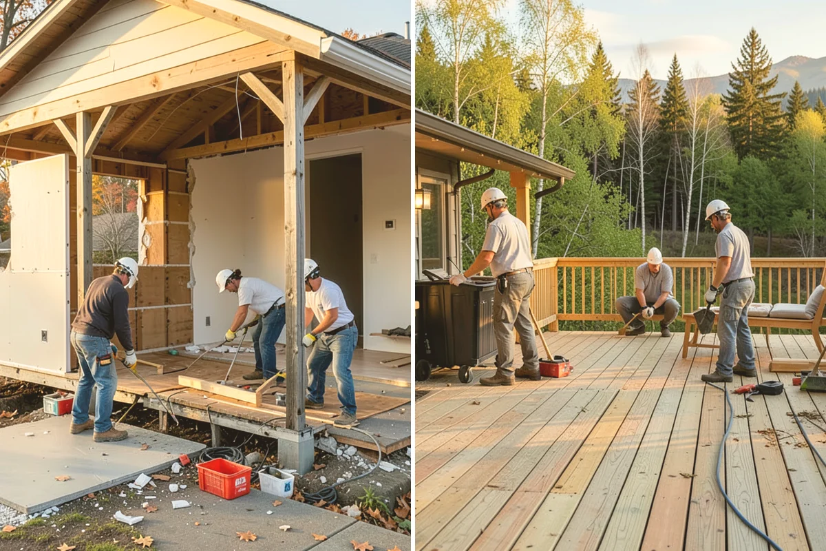 Deck Addition in Mount Vernon, Skagit County, WA - Design the deck layout and height