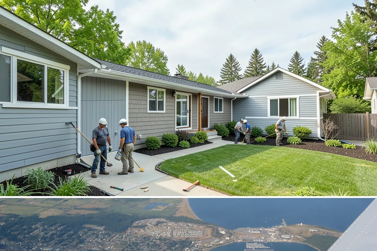 Deck Addition in Oak Harbor, Island County, WA - Deck framing and installation are ideal in late spring and summer, readying the space for the dry season.