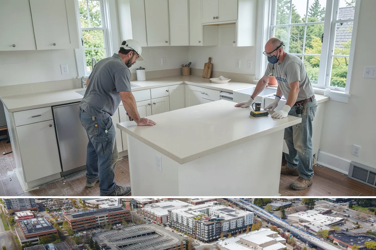 Deck Addition in Redmond, King County, WA - Deck framing and installation are ideal in late spring and summer, readying the space for the dry season.