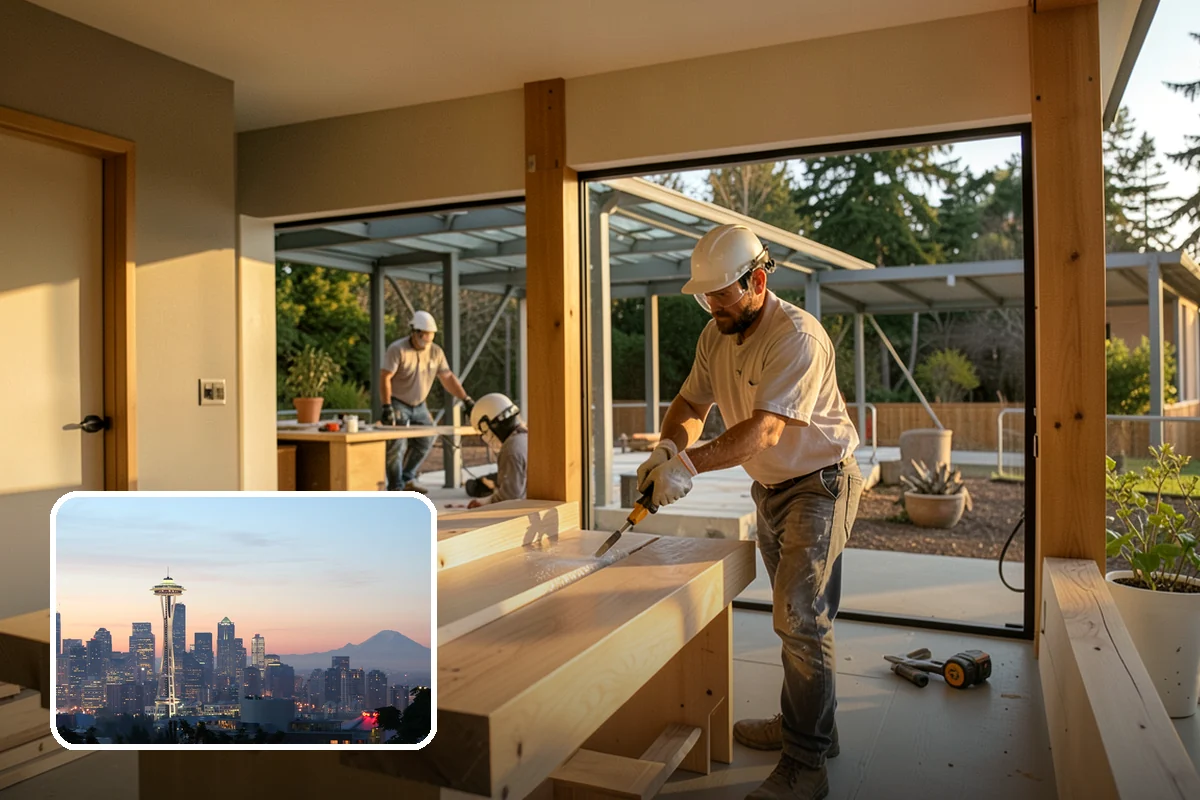 Deck Addition in Seattle, King County, WA - Expands usable outdoor living space