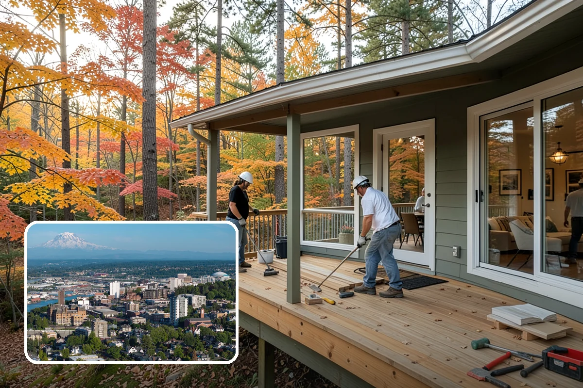 Deck Addition in Tacoma, Pierce County, WA - Expands usable outdoor living space