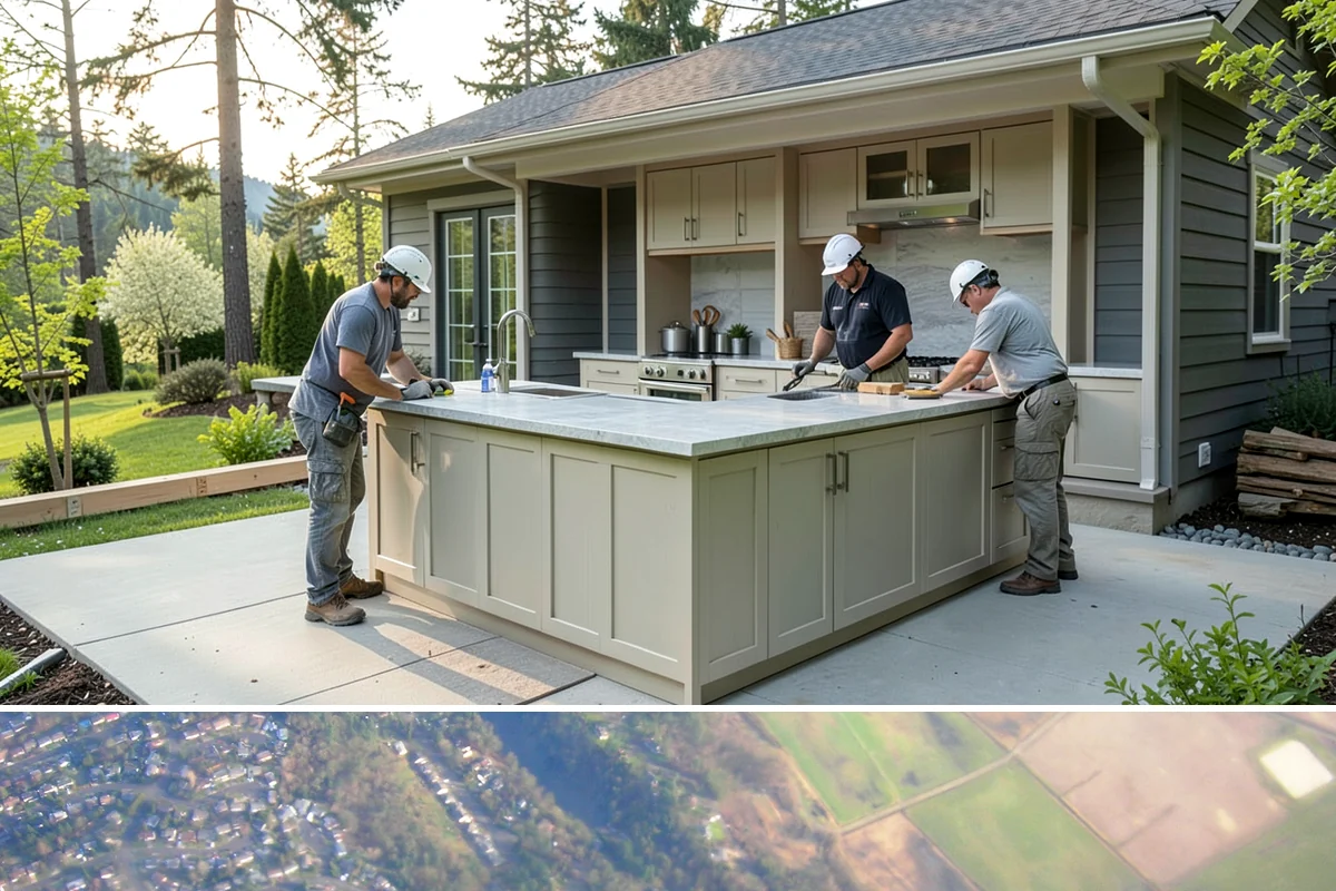 Deck Bench Construction in Algona, King County, WA - Bench work pairs naturally with a new deck build or can be added any dry season before summer gatherings.
