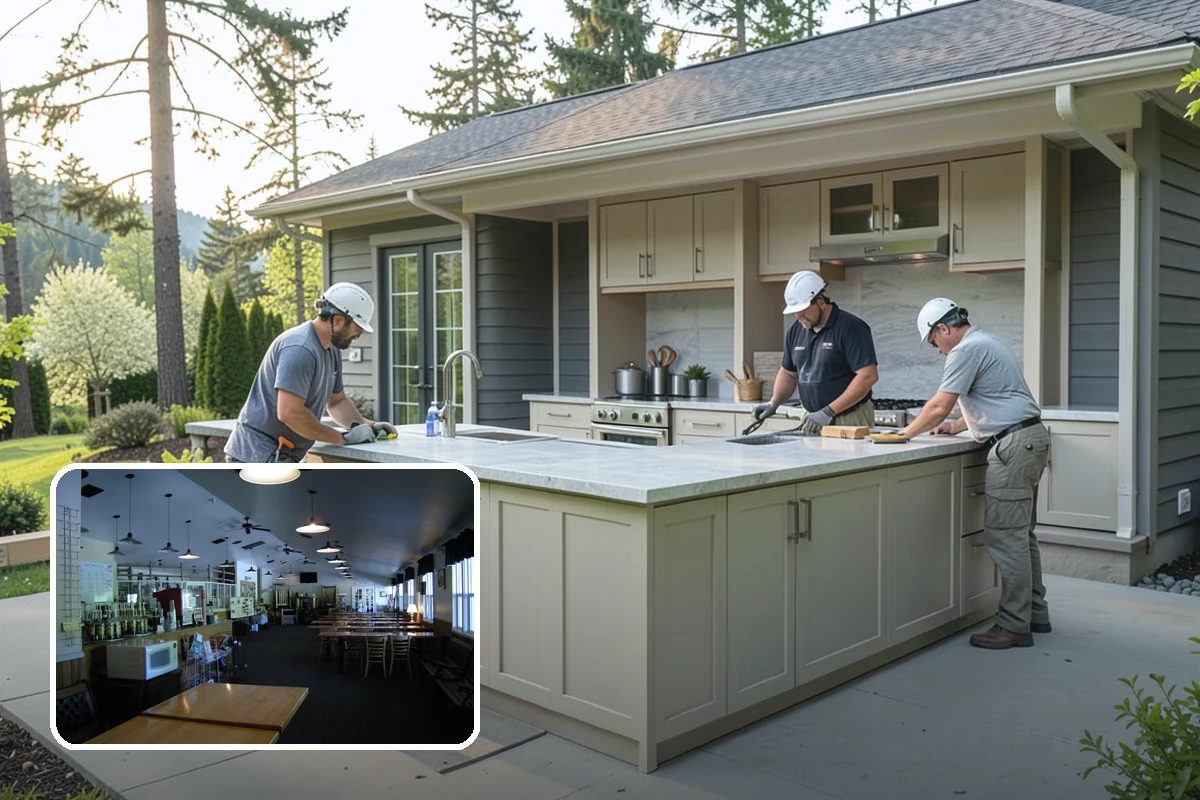 Deck Bench Construction in Black Diamond, King County, WA - Adds seating without taking up floor space