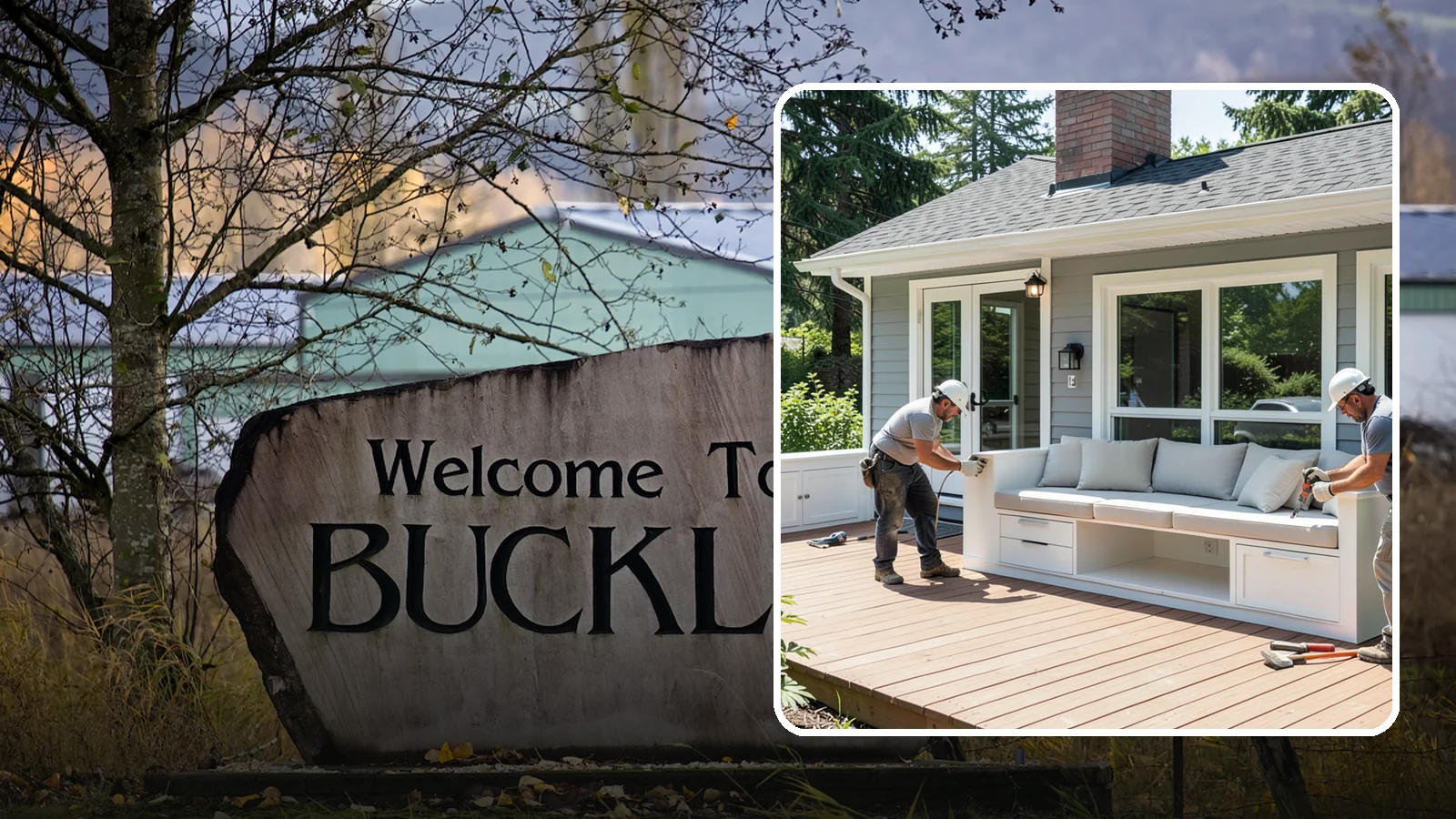 Deck Bench Construction in Buckley, Pierce County, WA - Built-in deck bench construction that adds seating and definition without cluttering your space.