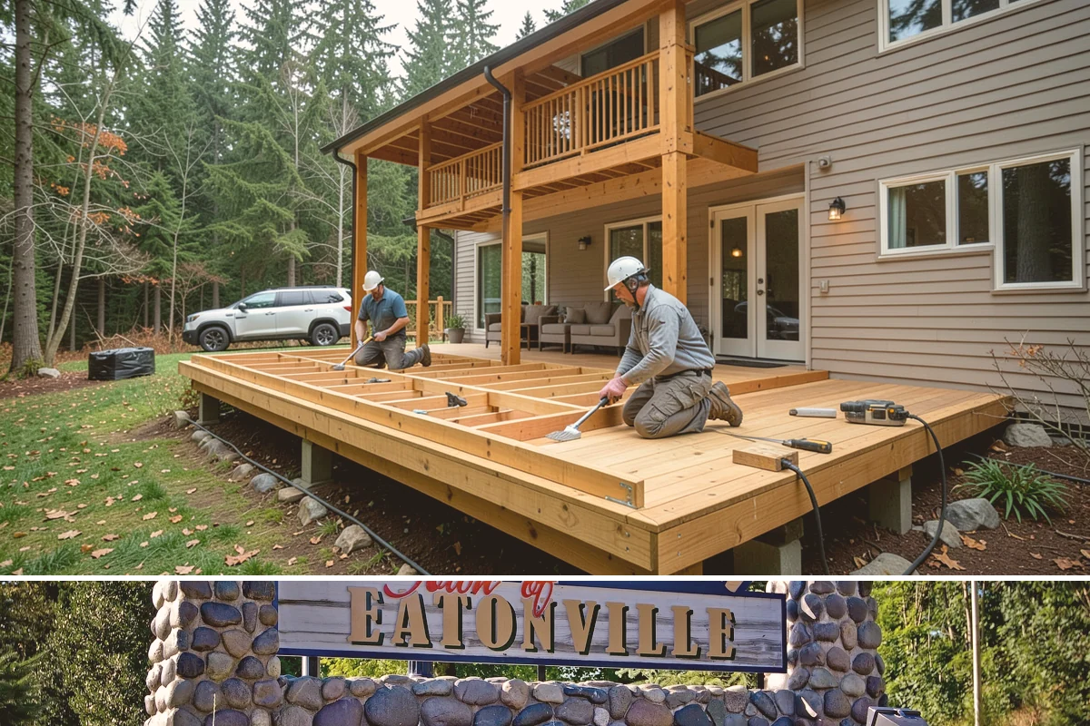 Deck Bench Construction in Eatonville, Pierce County, WA - Bench work pairs naturally with a new deck build or can be added any dry season before summer gatherings.
