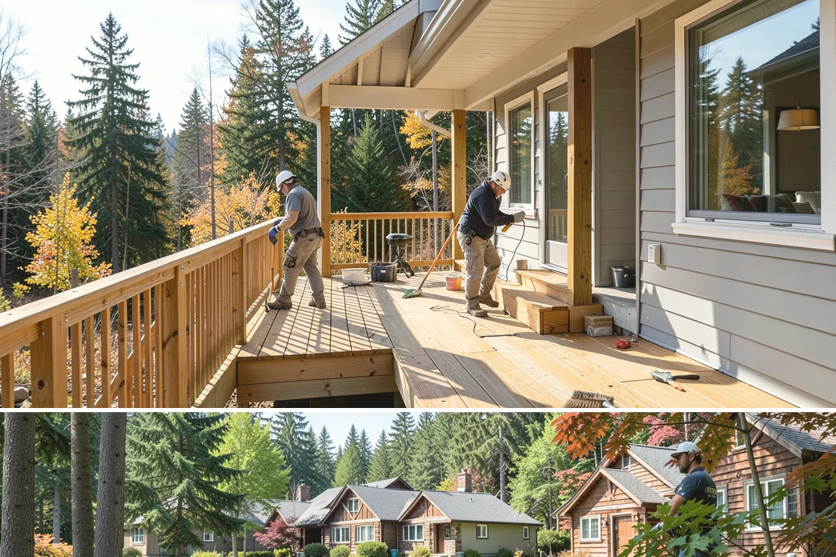 Deck Bench Construction in Edgewood, Pierce County, WA - Bench work pairs naturally with a new deck build or can be added any dry season before summer gatherings.
