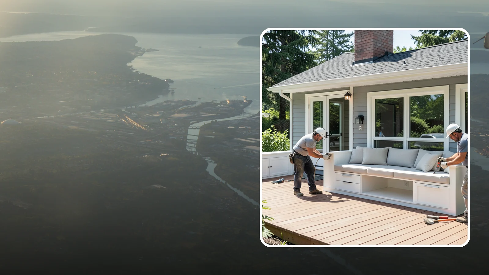 Deck Bench Construction in Fife, Pierce County, WA - Built-in deck bench construction that adds seating and definition without cluttering your space.