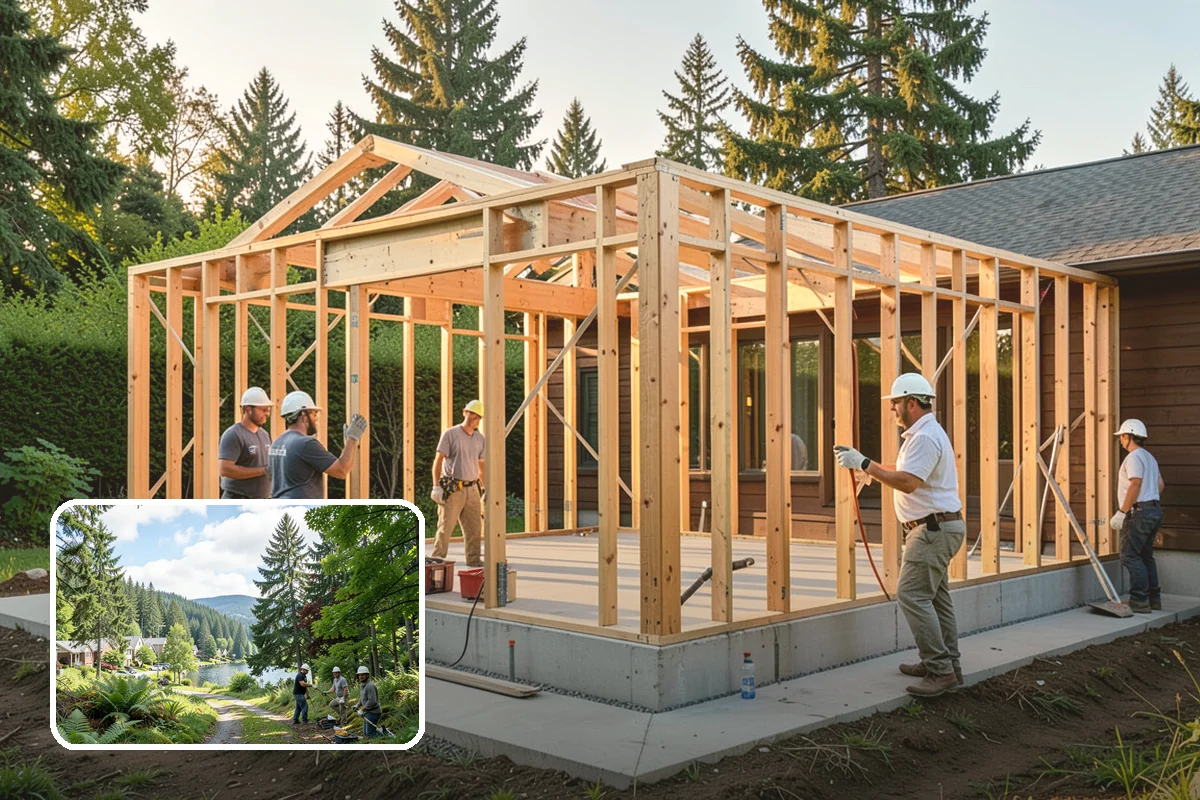 Deck Bench Construction in Lake Forest Park, King County, WA - Adds seating without taking up floor space