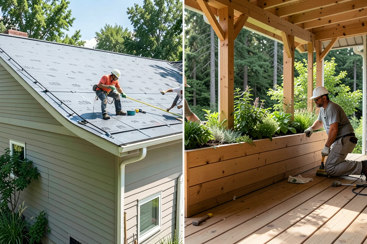 Deck Bench Construction in Maple Valley, King County, WA - Plan bench placement and seating capacity
