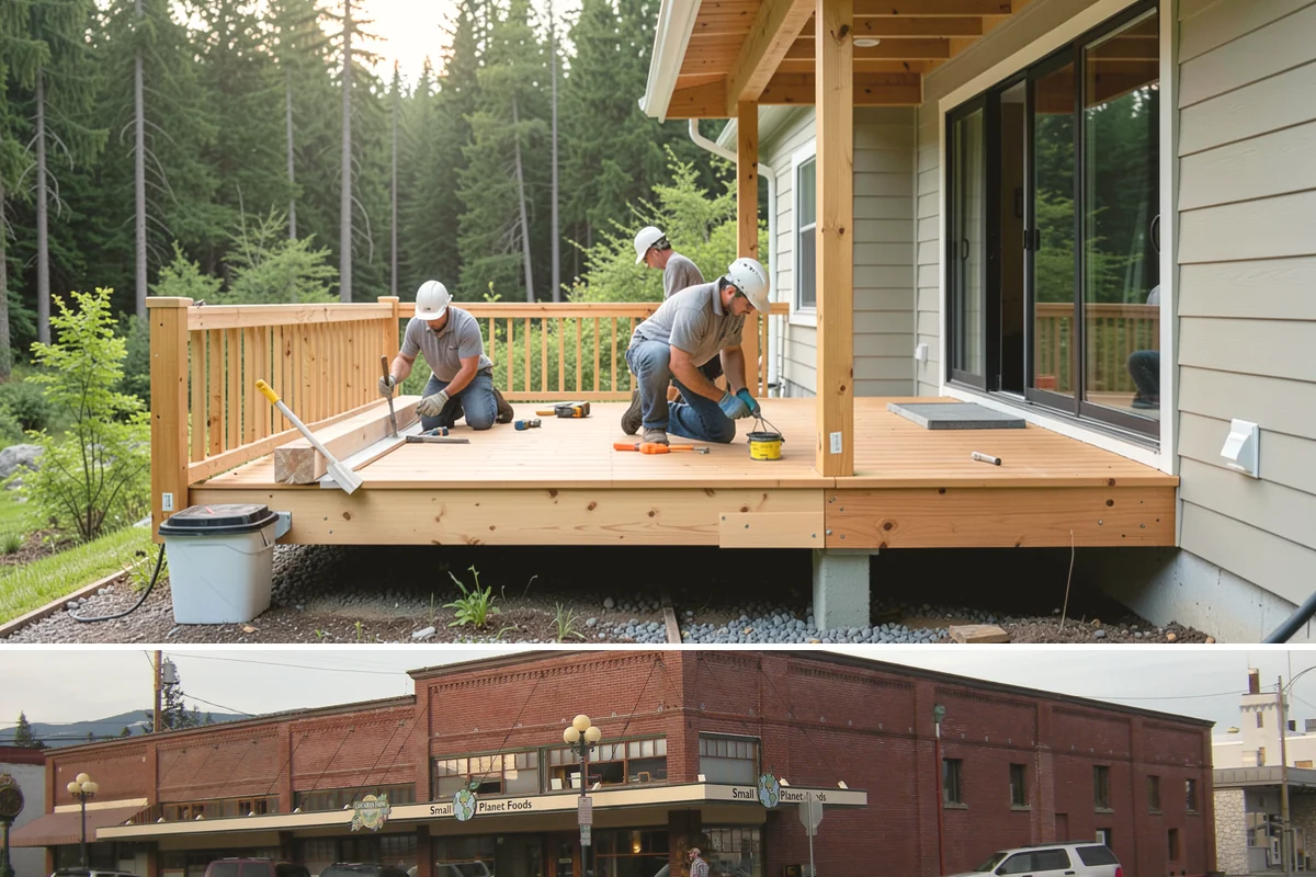 Deck Bench Construction in Sedro-Woolley, Skagit County, WA - Bench work pairs naturally with a new deck build or can be added any dry season before summer gatherings.