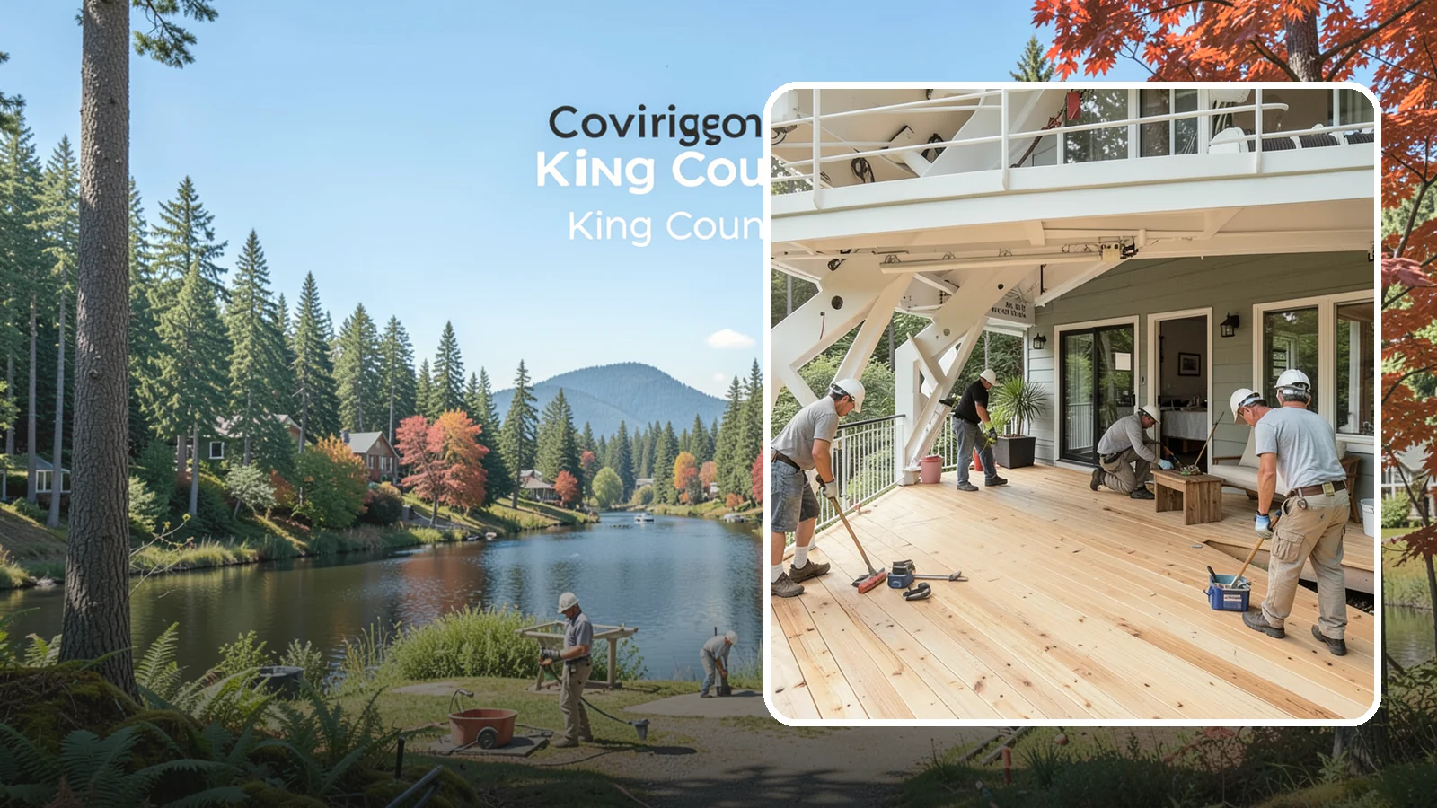 Deck Construction in Covington, King County, WA - Custom deck construction that turns Puget Sound backyards into durable, weather-ready outdoor living space.