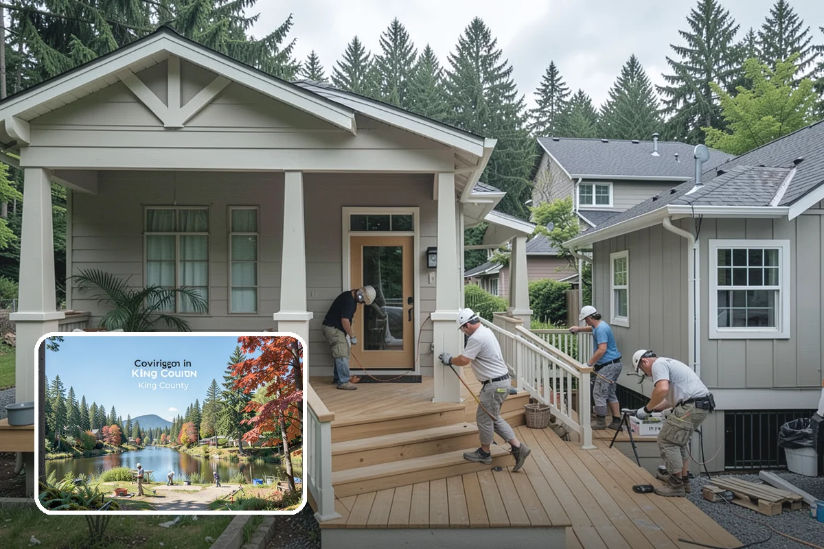 Deck Construction in Covington, King County, WA - Adds usable outdoor square footage and boosts resale value
