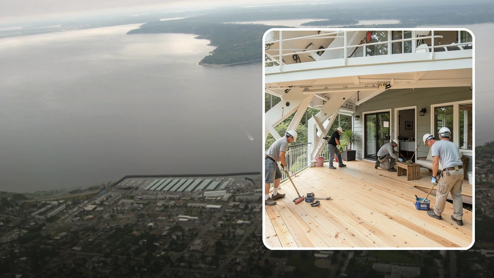 Deck Construction in Des Moines, King County, WA - Custom deck construction that turns Puget Sound backyards into durable, weather-ready outdoor living space.