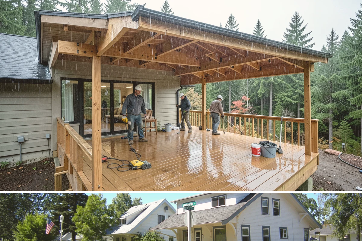 Deck Construction in DuPont, Pierce County, WA - Late spring through early fall offers the driest window for footing work and framing, though we schedule projects year-round in...