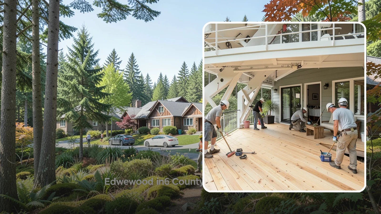Deck Construction in Edgewood, Pierce County, WA - Custom deck construction that turns Puget Sound backyards into durable, weather-ready outdoor living space.
