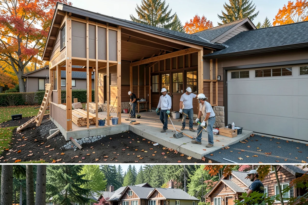 Deck Construction in Edgewood, Pierce County, WA - Late spring through early fall offers the driest window for footing work and framing, though we schedule projects year-round in...