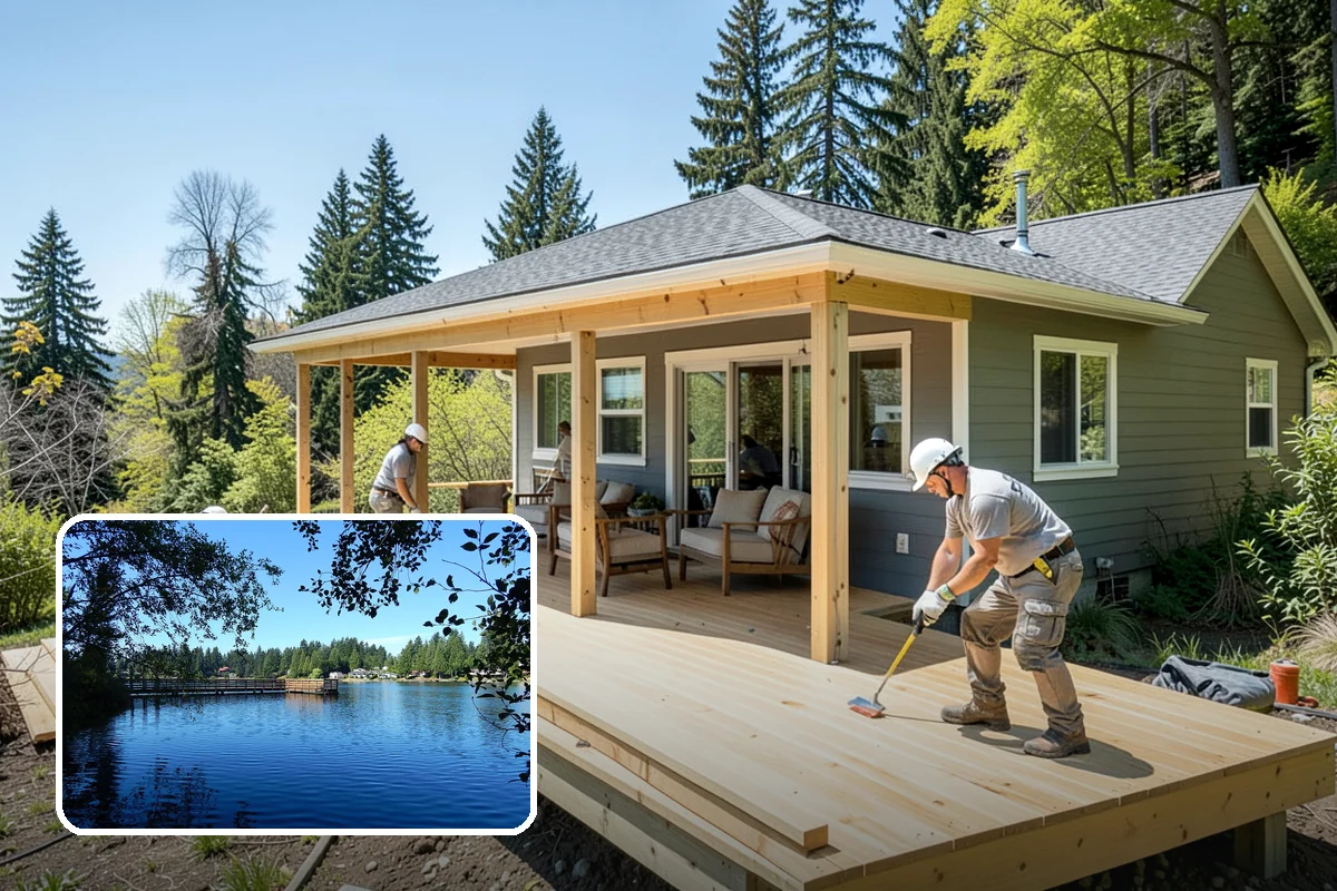 Deck Construction in Federal Way, King County, WA - Adds usable outdoor square footage and boosts resale value