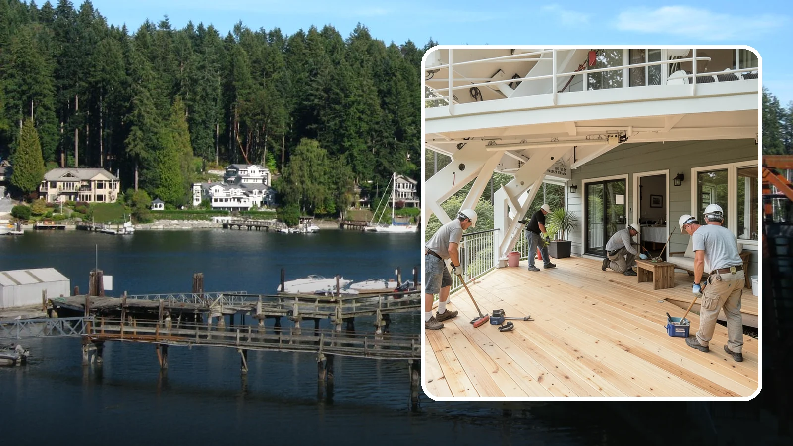 Deck Construction in Gig Harbor, Pierce County, WA - Custom deck construction that turns Puget Sound backyards into durable, weather-ready outdoor living space.